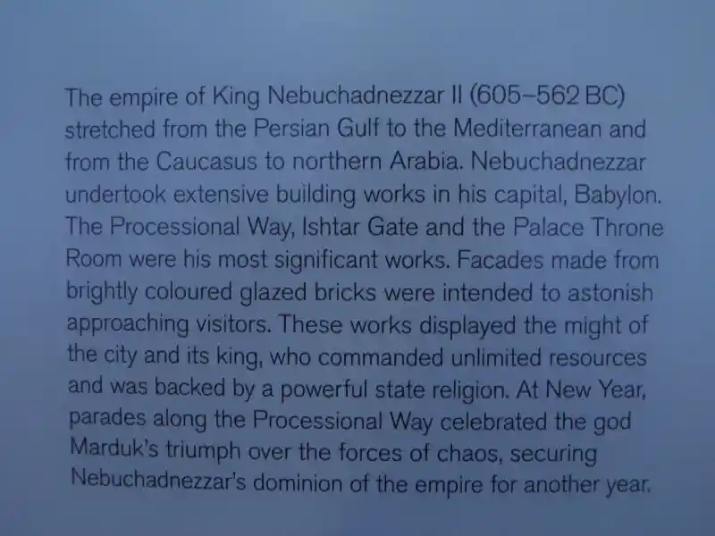 The empire of King Nebuchadnezzar II (605 - 562 B.C.)
